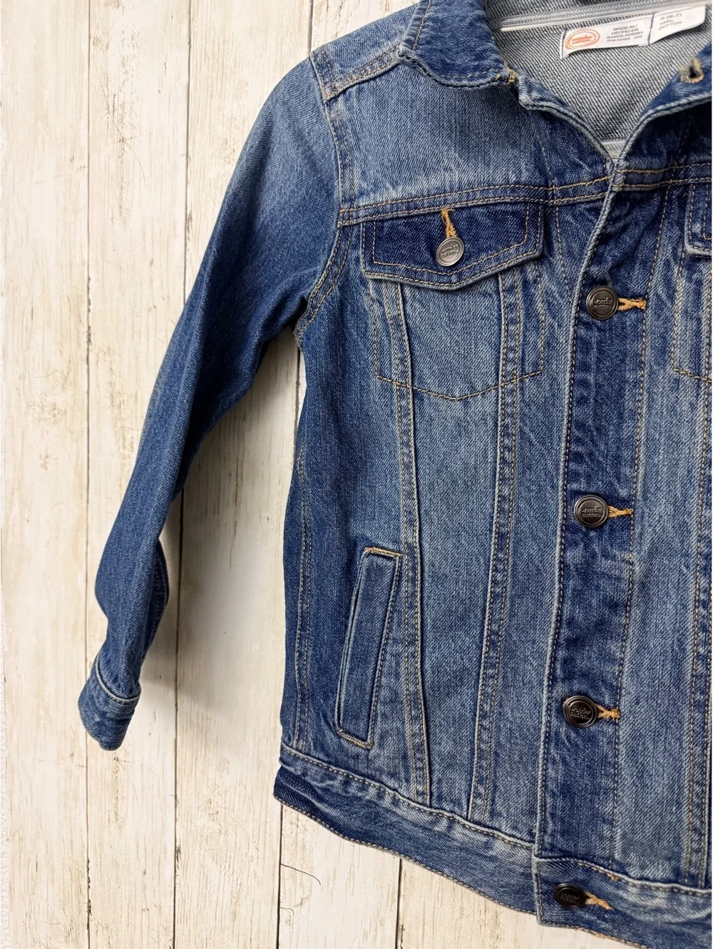 Wonder Nation Women Regular S (6/7) Denim Jacket Cotton